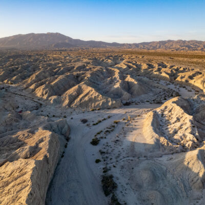 drone photo of the desert